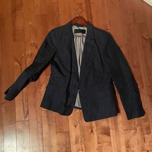 Blue Linen Blazer